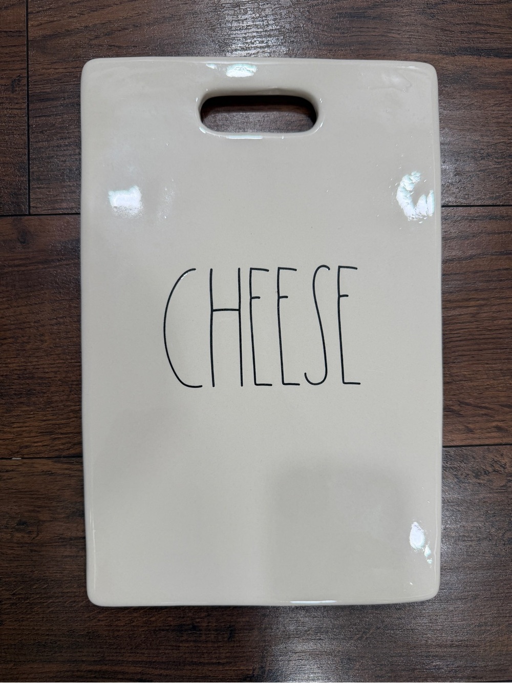 Cheese Serving Board - Cream Ceramic